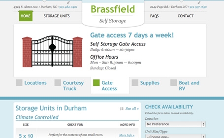 Brassfields Self Storage - Home Preview