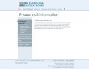 NC Medical Board - Resources
